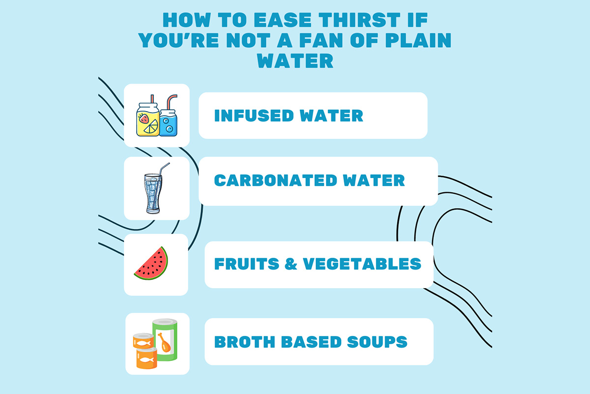 How to Ease Thirst if You’re Not a Fan of Plain Water